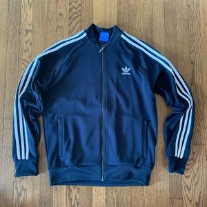 NWT Adidas classic track jacket blue
